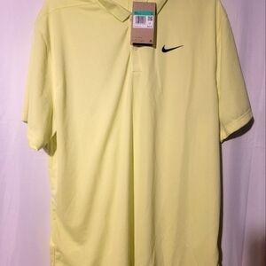 Nike Men's Dry-fit Golf Victory Polo Neon Yellow Solid SIZE XL DQ4146-100